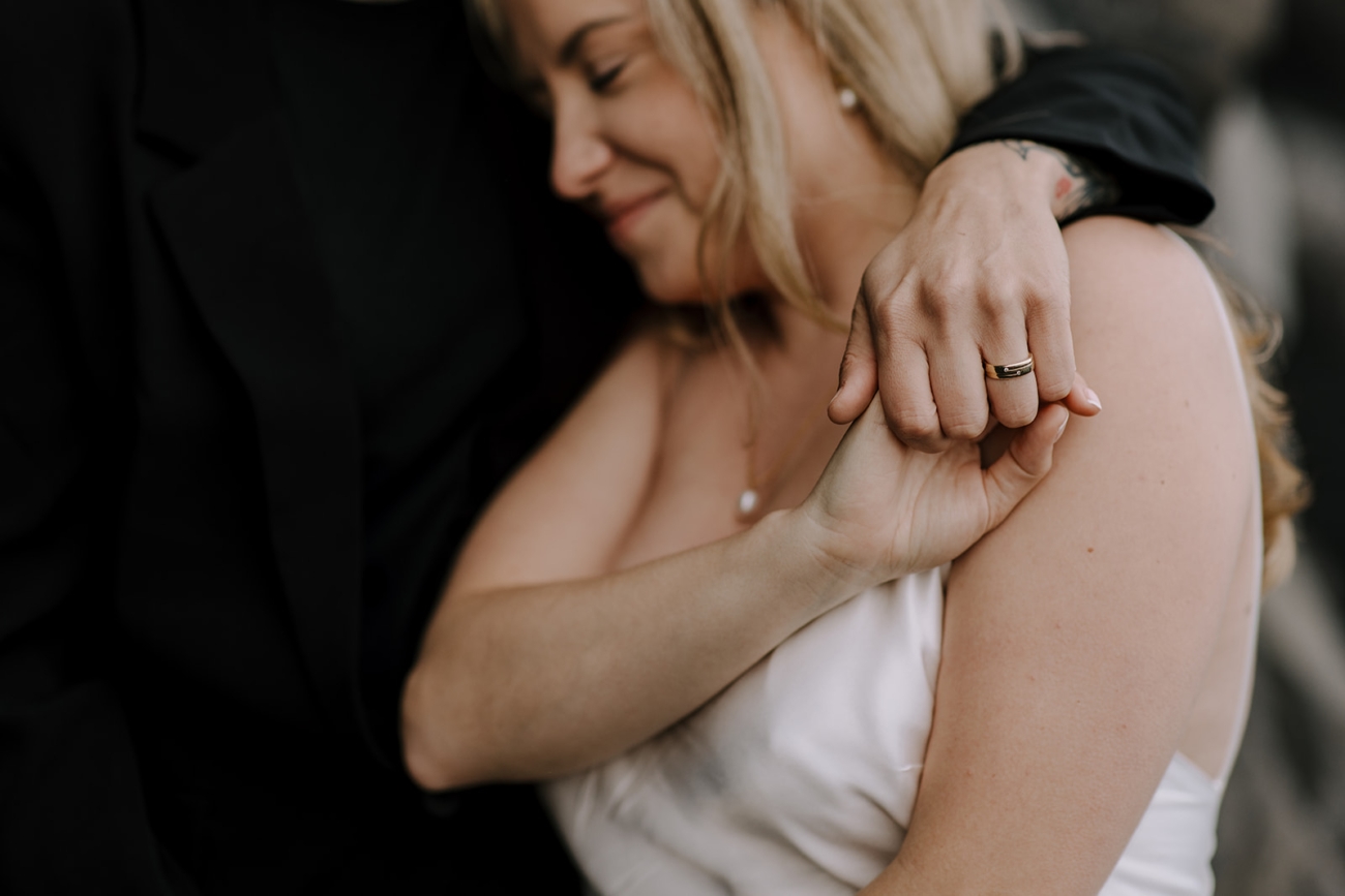 More close ups of the engagement rings.