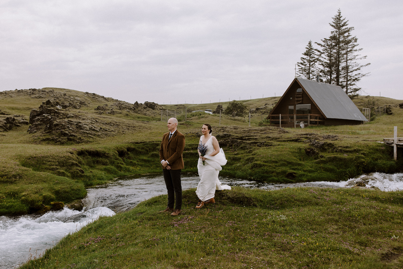 first look elopement iceland