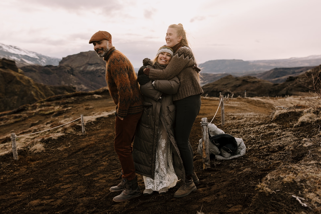 Sometimes part of our services is keeping our couples warm in the cold climates in the highlands.