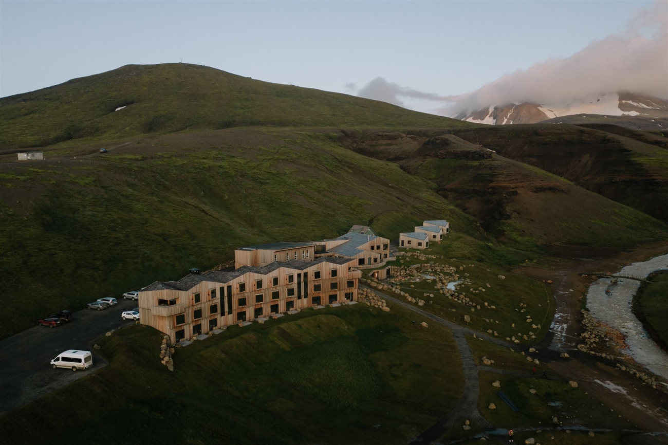The dreamy highland location of the Highland Base in Kerlingarfjöll.