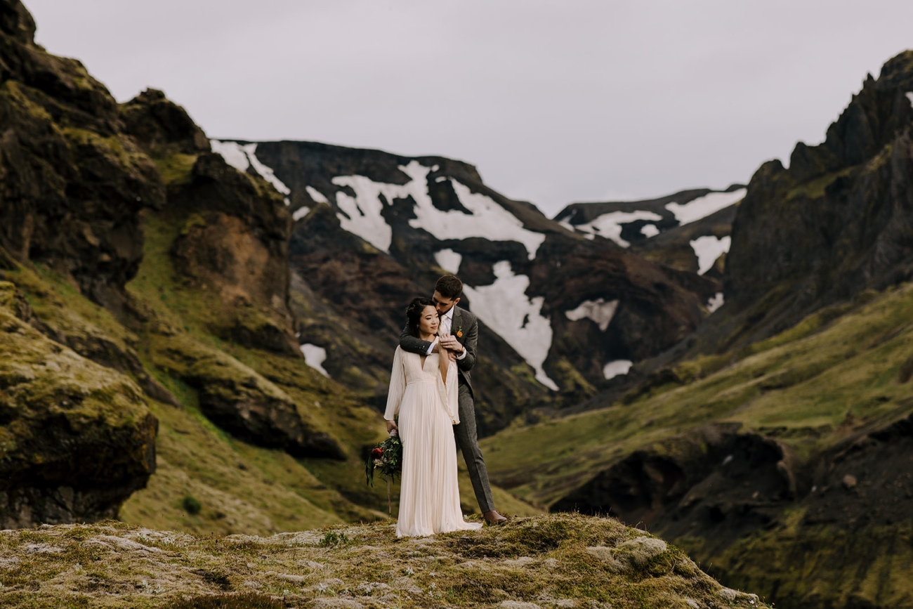 Early summer in Iceland means that not all the snow has melted away just yet. 