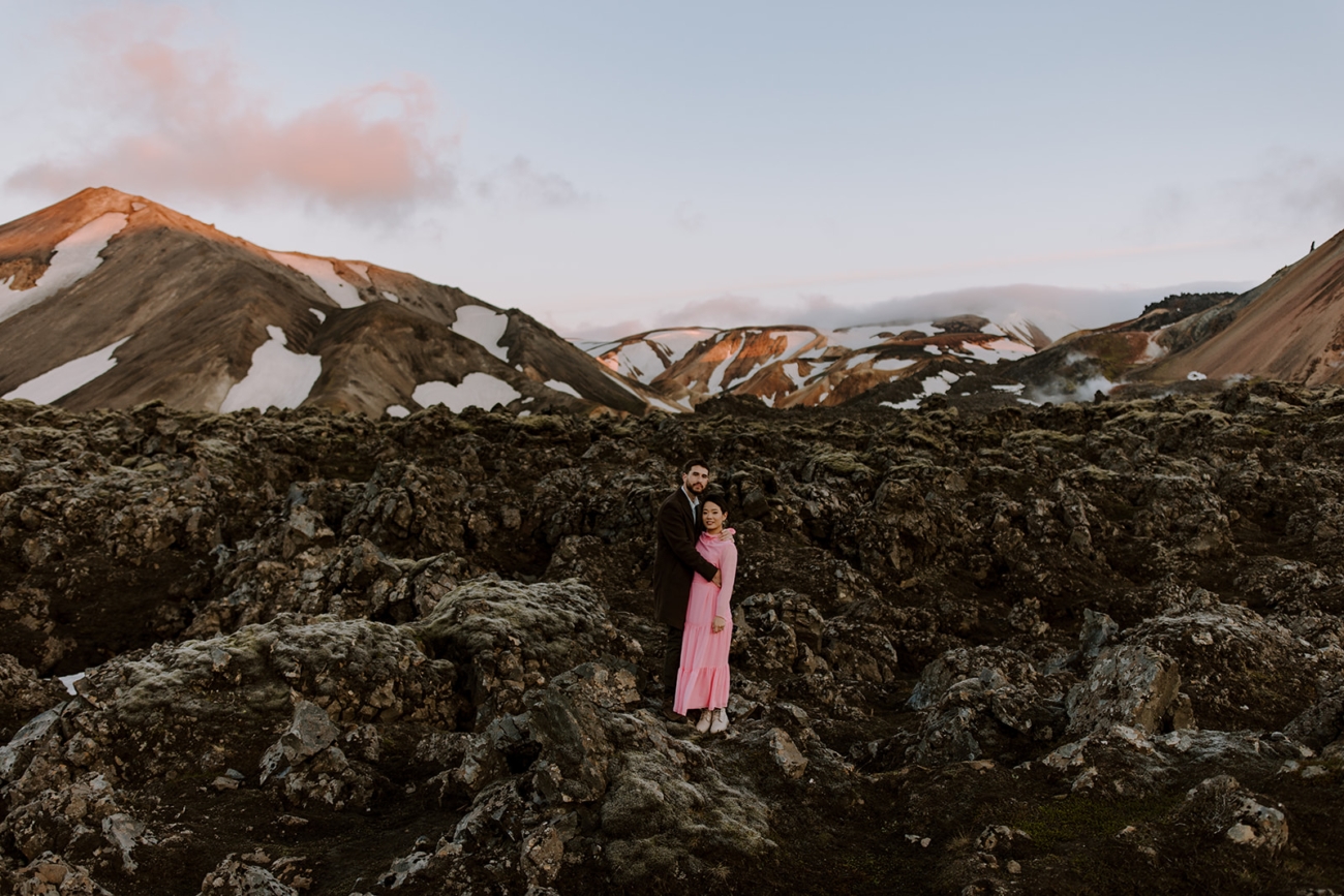 A unique experience - a photoshoot in the highlands of Iceland in the midnight sun.