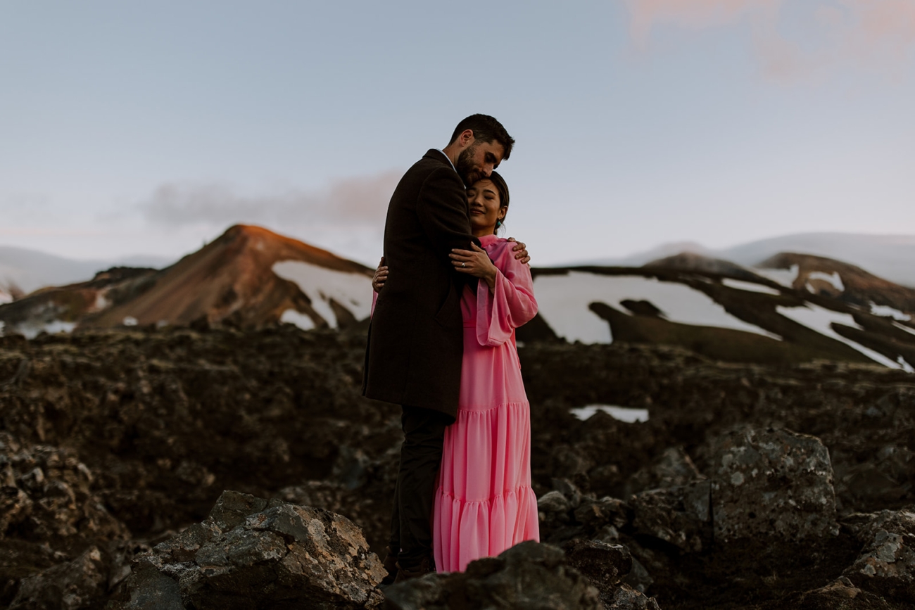 An elopement in the midnight sun. 